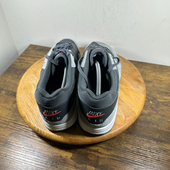 Nike Air Max 1 Premium Smoke Grey Flash Crimson Shoe Men's Size 14 HJ9292-070 - Picture 4 of 8